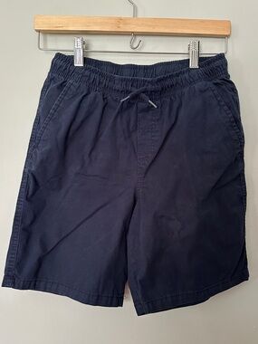 Navy Blue Boys size XL Cotton Shorts with a drawstring waist; Cat and Jack Brand